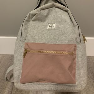 Herschel grey/pink backpack